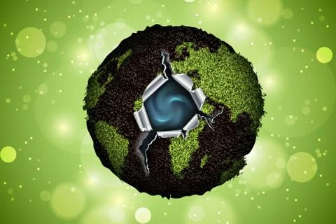 Green planet Stock Illustration