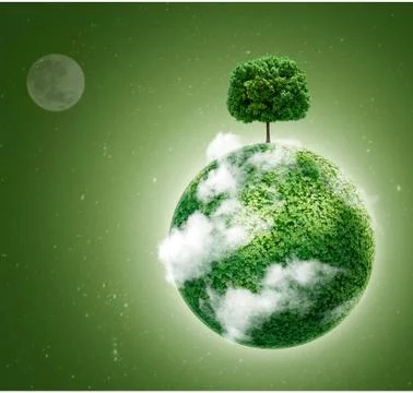 Green planet Stock Illustration