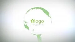 Green Planet Logo Opener Stock After Effects