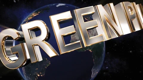 Green Planet title - the Earth from space showing all they beauty Stockbeeldmateriaal 83348769