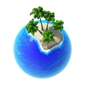 Green Planet Tropics Stock Illustration