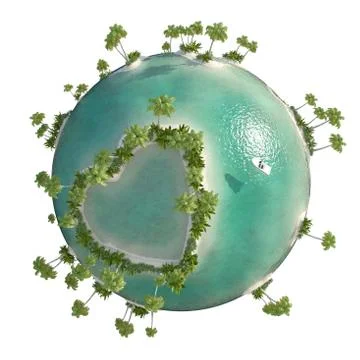 Green Planet Tropics Stock Illustration