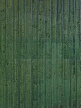 Green plank wall Stock Photos