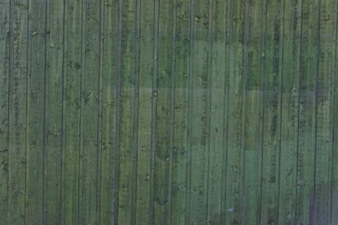 Green plank wall Stock Photos