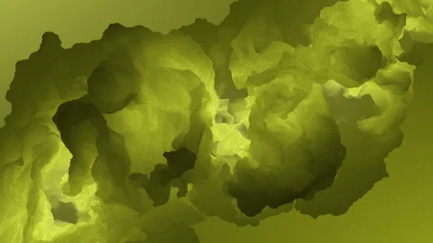 Green Plant Background with Abstract Organic Foliage Flow Motion Loop Stock Footage 337765631