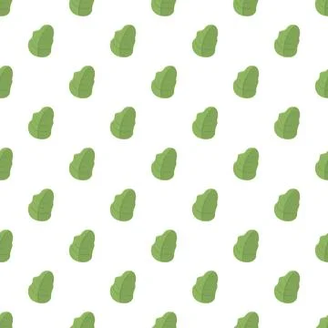Green plant leaf pattern seamless isolated background Stock Illustration