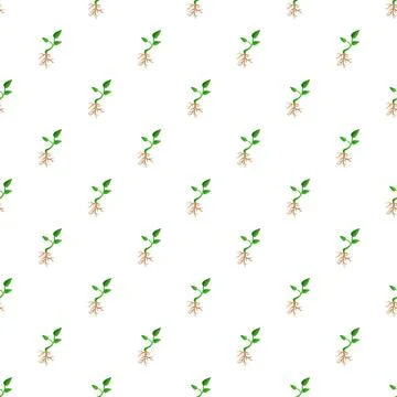 Green plant seedling pattern showing new growth 스톡 일러스트