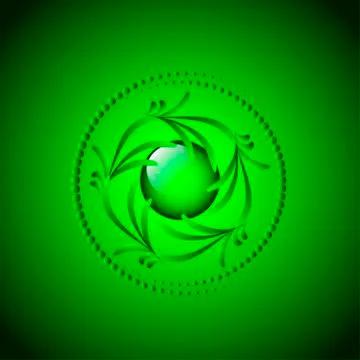 Green plants Illustrazione stock