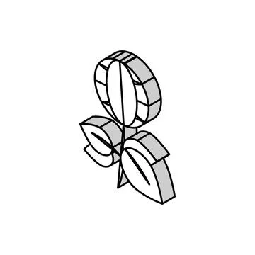 Green plants planet ecosystem isometric icon vector illustration Stock Illustration