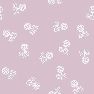 Green plants planet ecosystem line seamless pattern Stock Illustration