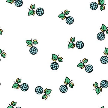 Green plants planet ecosystem vector seamless pattern Stock Illustration