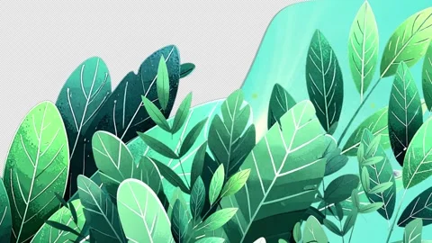 Green Plants Video Transition Stock Footage 330329929