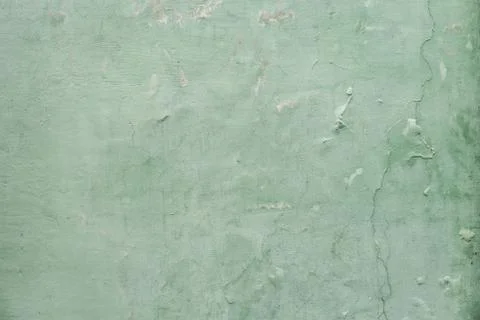 Green plaster wall texture 写真素材