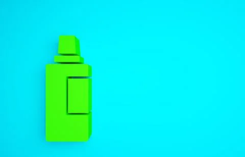 Green Plastic bottle for laundry detergent, bleach, dishwashing liquid or ano Stock Illustration