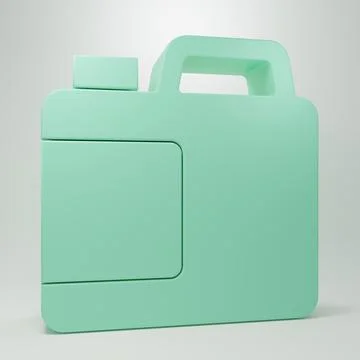 Green Plastic bottle for laundry detergent, bleach, dishwashing liquid or a.. Stockillustratie