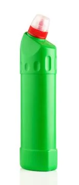 Green plastic bottle Stock Photos
