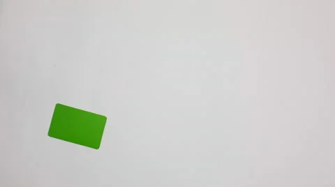 Green plastic card and euro currency cash stop motion for banks etc Stock Footage 59122938