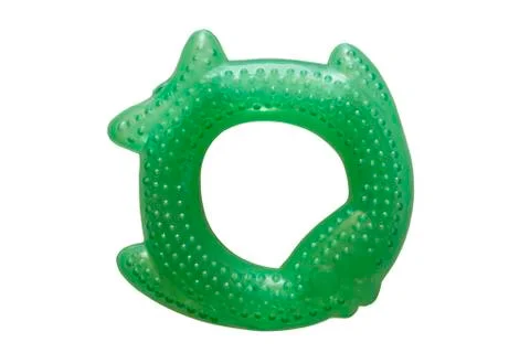 Green plastic fish. Stock Photos