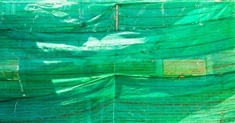 Green plastic mesh in construction Stock Photos