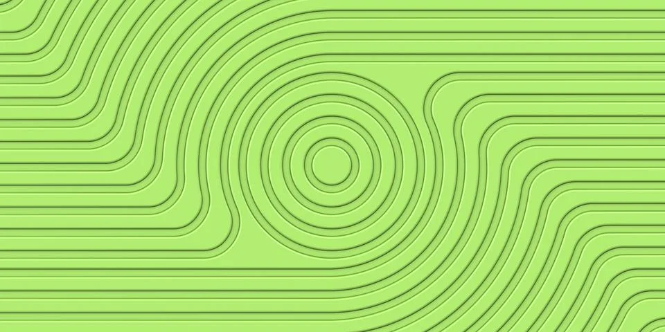 Green plastic with spiral line pattern. Ripple texture. Modern ceramic wall Stock Illustration