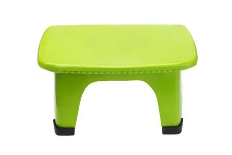 Green plastic stool Stock Photos