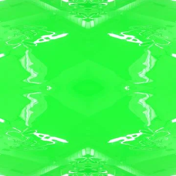 Green plastic surface with backlight. Beautiful green seamless symmetrical.  Stock Illustration