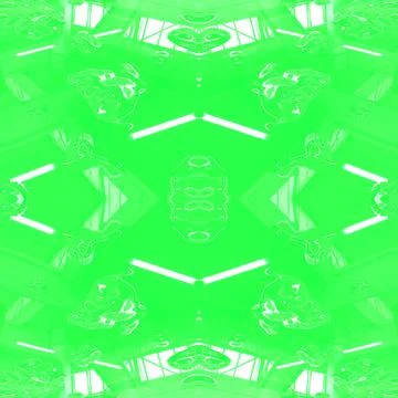 Green plastic surface with backlight. Beautiful seamless mirrored.  Stock Illustration