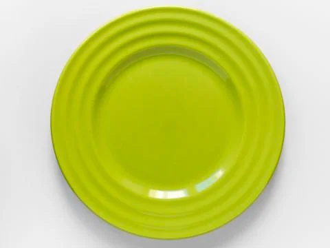 Green plate Stock Photos