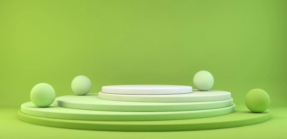 Green platform Stock Illustration