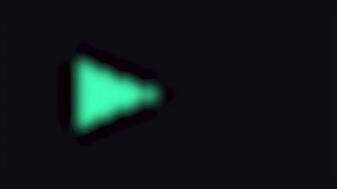 Green play buttons animate in sequence with subtle motion and selective foc.. Stock Footage 340942810