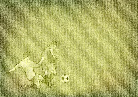 Green players Illustrazione stock