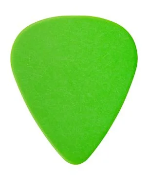 Green plectrum Foto stock