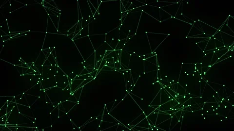 Green plexus background Stock Footage 308880534