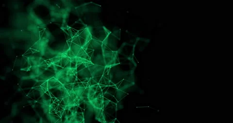 Green Plexus Fantasy Abstract Technology Stock Footage 223665624
