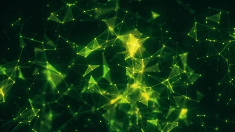Green Plexus Grid Stock Footage 310147887