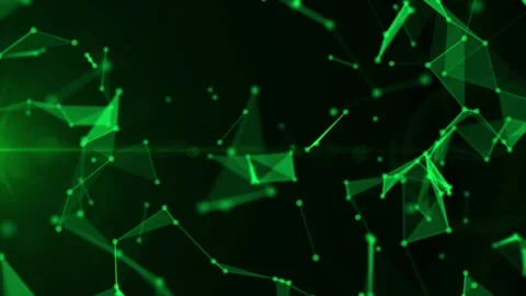 Green plexus network background: abstract digital connection animation 스톡 동영상 347305332