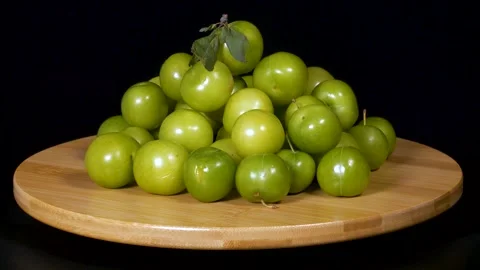 Green Plum Stock Footage 331153824
