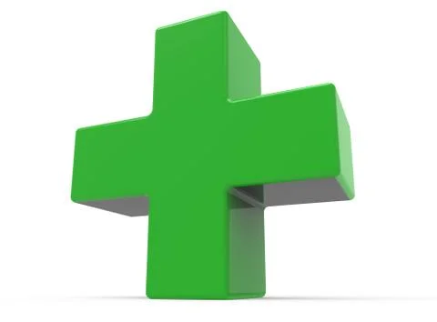 Green plus sign Illustration
