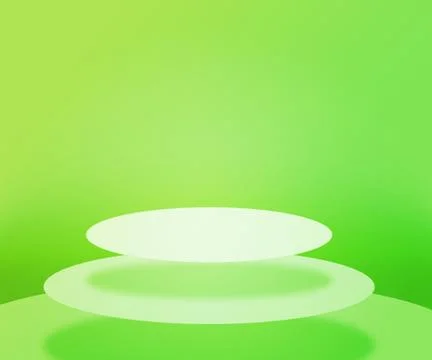 Green podium stage background Stock Illustration