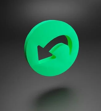 Green pointer 3 d illustration Stock Illustration