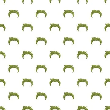 Green polka dot bandana pattern seamless background イラスト素材