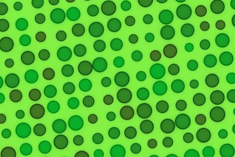 Green polka dot pattern with circles on a bright background Stock Illustration