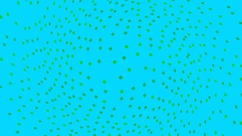 Green polka dots pattern on a bright blue background 스톡 일러스트
