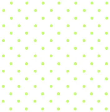 Green polka dots pattern white background Stock Illustration