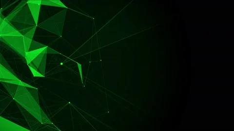 Green polygon background for presentation with space for text. abstract Stock Footage 60932565