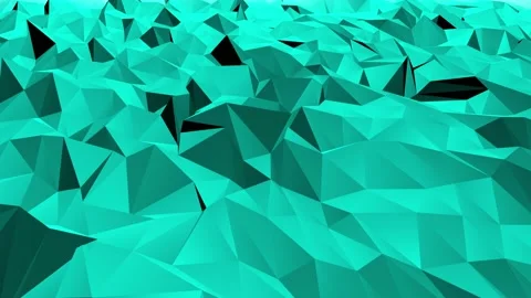 Green polygonal abstract surface Stock Footage 88221931