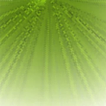 Green Polygonal Background. Rumpled Square Pattern. Low Poly Texture. Abstract Stock Illustration