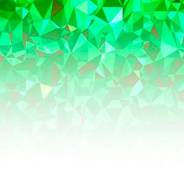 Green Polygonal Background. Triangular Pattern. Low Poly Texture. Abstract イラスト素材