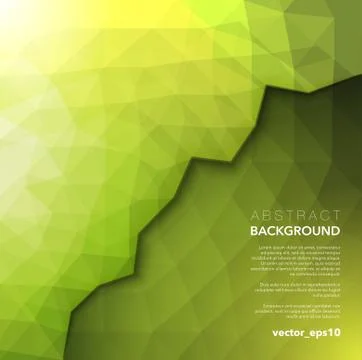 Green polygonal geometric background. Stock Illustration