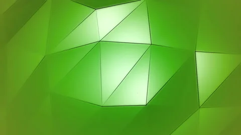 Green Polygonal Geometric Slow Surface Motion Background Stock Footage 90717979